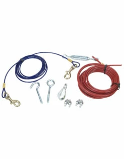 Coastal Pet Products Titan Aerial Dog Run With Brass Plated Snaps - 50'