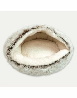 Goo-eez Round Hooded Plush Pet Bed