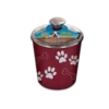 Loving Pets Bella Bowls Canister Merlot -4 PAWS MARKET Shop loving pets bella bowls canister merlot