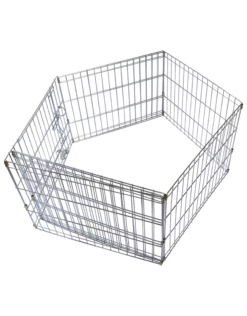 Unleashed Exercise Pen Zinc Silver 8 Panels
